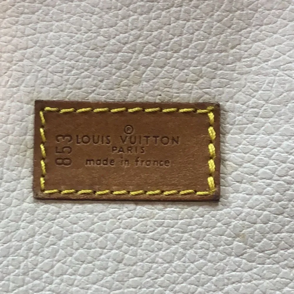LOUIS VUITTON Sirius 55 Monogram Suitcase Leather Coated Canvas Bag Authentic
